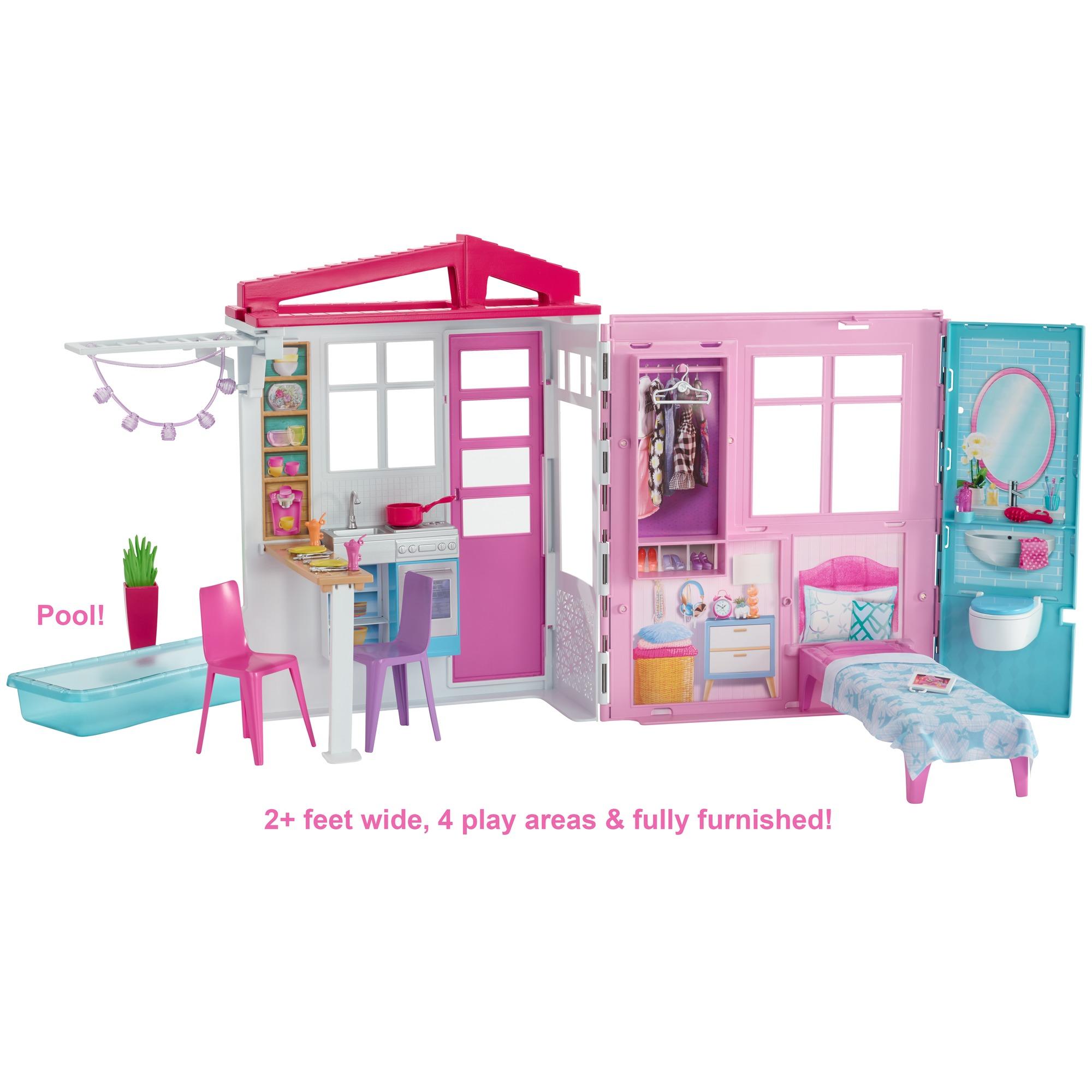 barbie doll house portable