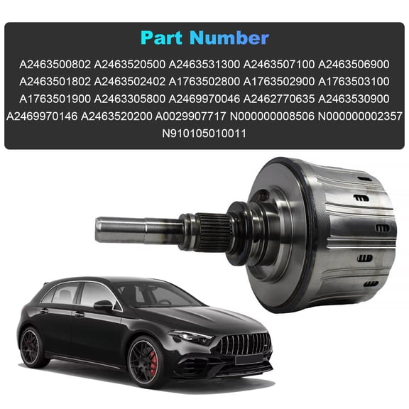 Remanufactured Woudy Rear Differential Drive Sprocket ASM, Rear Axle Drive Sprocket Assembly, for Mercedes-Benz W246 GLA CLA250 CLA45 A45 B250 4MATIC, Replace A2463500802