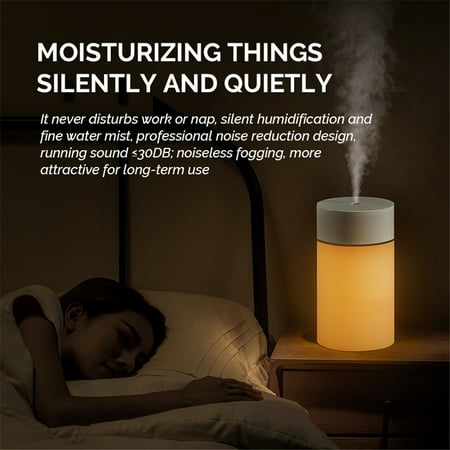 

Eleonora Smart USB humidifier water shortage and power failure protection household air humidifier mute atomizer ultrasonic water replenishment