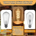 thumbnail image 3 of Bombillas LED Edison vintage BLINGCOLOR E26, 4 W, 2200 K, paquete de 2, 3 of 6