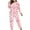 Pink-B, variant on Lovzfmll Pajama Set for Women, Plus Size Valentine's All-Over Print Set, Long Sleeve Top and Pants, Comfortable Home Loungewear Hot Pink-A, XL
