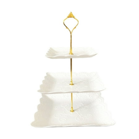 

Cake Stand 3 Tier European Style Detachable Storage Rack Serving Shelf