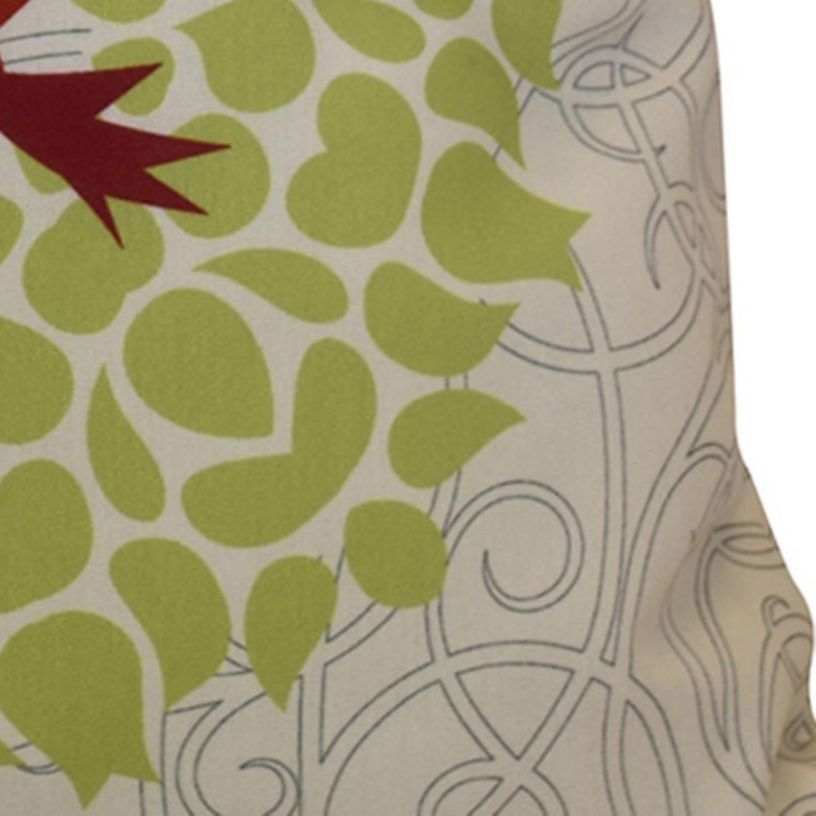 Simply Daisy 16" x 16" Gate Wreath Floral Print Outdoor Pillow