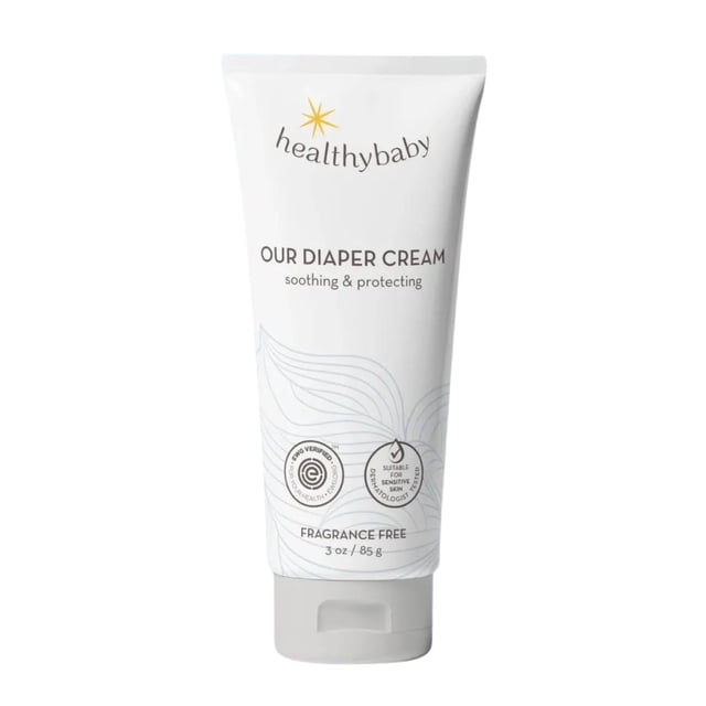 Crema para pañales HealthyBaby Our hipoalergénica con óxido de zinc, 90 ml