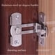 thumbnail image 4 of Cerradura de puerta de ángulo recto con giro de 90 grados, hebilla de bloqueo, cerrojo de leva, cerradura para puerta y ventana, barra de bloqueo deslizante, cerradura de puerta de granero, pestillo, 4 of 4