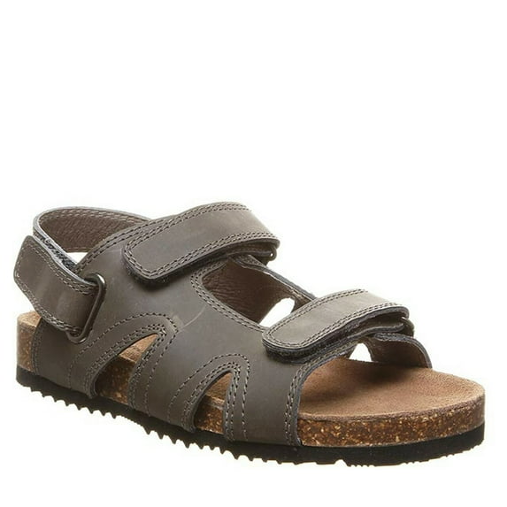 Bearpaw Charcoal Galen Youth Sandals, Size 5