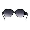 thumbnail image 4 of Womens Rhinestone Trim Hinge Butterfly Classic 90s Sunglasses Black Gold Smoke, 4 of 4