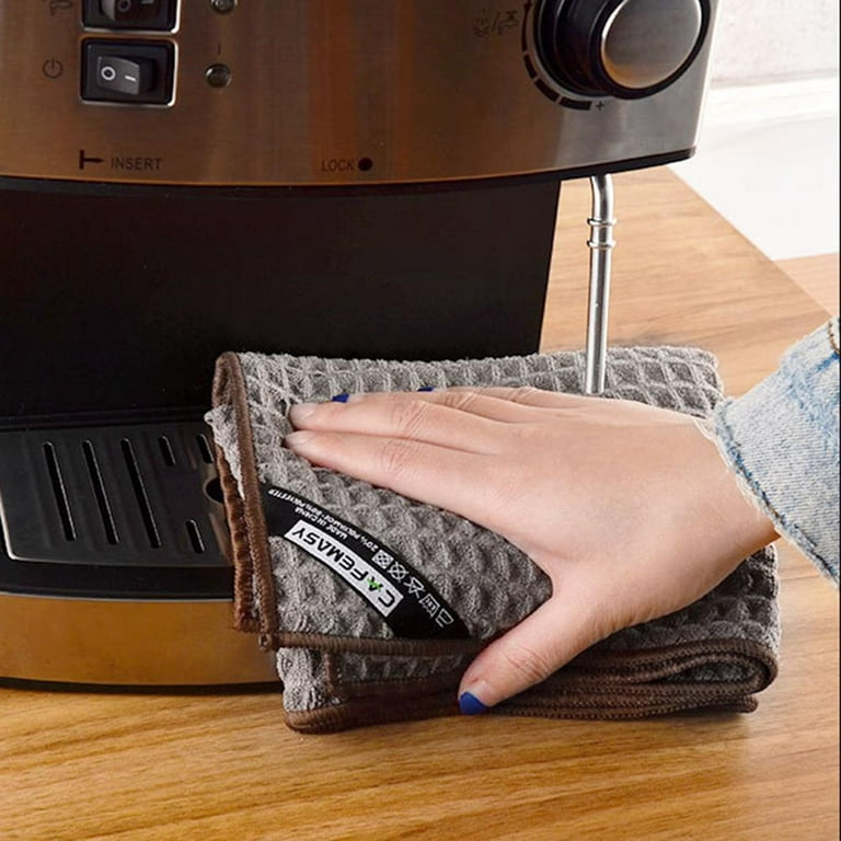 BESHOM Coffee Machine Cleaning Bar Towel High Fiber Absorbent Coffee Shop  Appliances