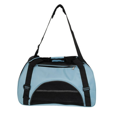 Pet Carrier Backpack Front Net Bag for Puppy Dog / Cat, WRWQ282BU-S Tote Sling Carrier Pet Travel Bag, Waterproof Hollow-out Portable Breathable Shoulder Handbag for
