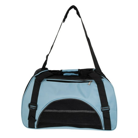Pet Carrier Backpack Front Net Bag for Puppy Dog / Cat, WRWQ282BU-S Tote Sling Carrier Pet Travel Bag, Waterproof Hollow-out Portable Breathable Shoulder Handbag for Outdoor