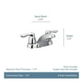 thumbnail image 6 of Moen Chateau Chrome Two-Handle Bathroom Faucet, 6 of 6
