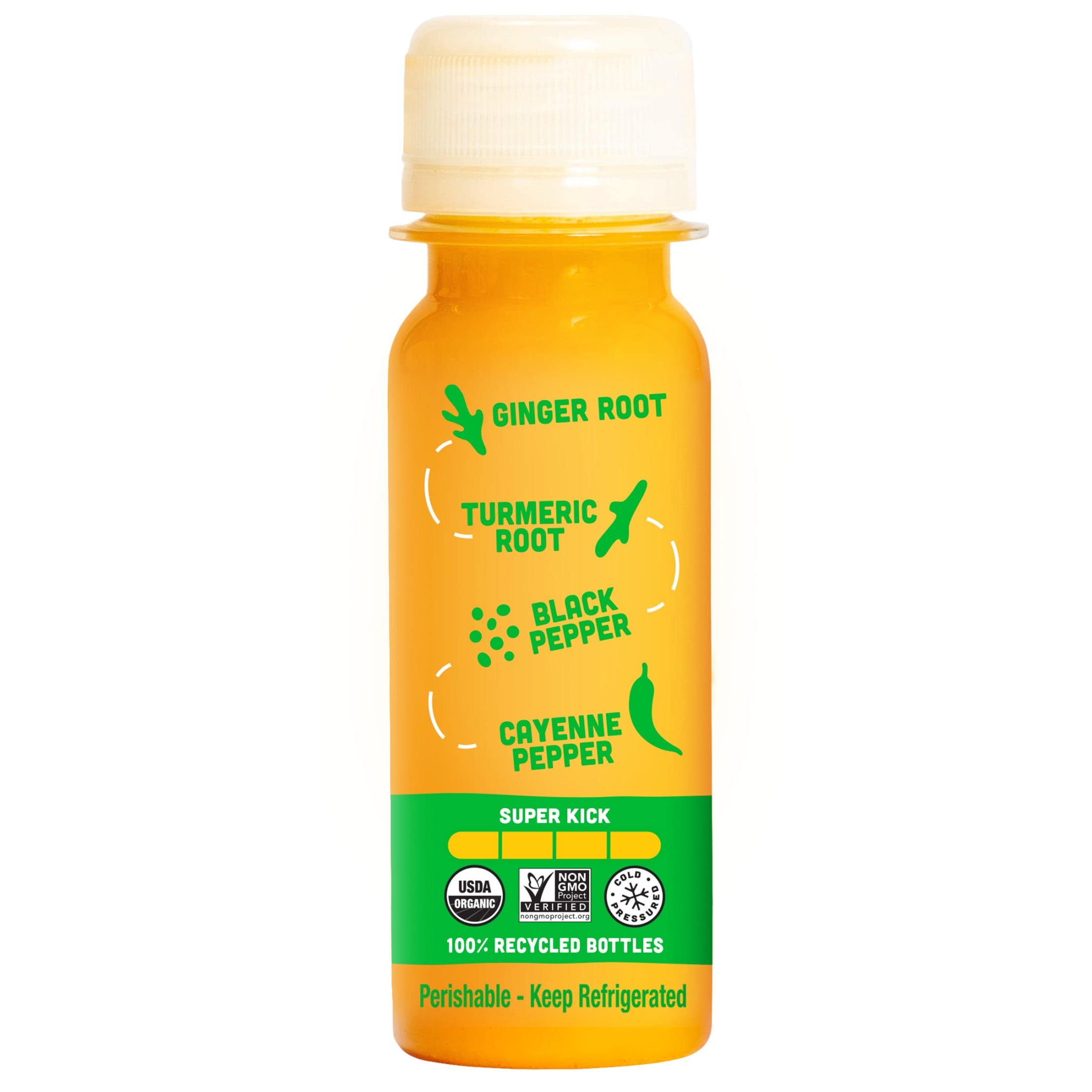 (2 pack) Vive Organic Immunity Boost Cayenne Wellness Shot with Ginger and Turmeric, Potent Wellness Shots, 2 fl oz Bottle