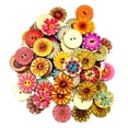 thumbnail image 2 of 200x Botones de Mezclados Flores, 2 of 9