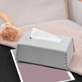 thumbnail image 1 of Iumwxz Tissue Box Modern Storage Drawer Polyurethane HighColor Coffee Table Napkin Box Abbreviated Style Living Room Home Organizer Waterproof Storage Pack of 1 Gray, 1 of 6