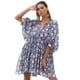 thumbnail image 3 of Vestido de algodón informal, holgado, con lazo floral, para mujer, de moda, para vacaciones en la playa, falda corta, 3 of 5