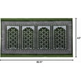 thumbnail image 2 of Modefa Turkish Islamic Prayer Rug - Multi Person Janamaz Sajada for Family or Large Gathering & Group Praying Carpet - Wide Plush Velvet Praying Mat (Green Arch - 4 Person), 2 of 5