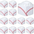 thumbnail image 1 of WORGEOUS Gorros de Chef de papel para 20 piezas, gorros de cocina desechables, gorros de Chef para adultos, sombreros de papel para disfraces, 1 of 8