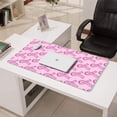 thumbnail image 3 of Long Mouse Pads for Desk,Pink Breast Cancer Desk Mats on Top Of Desks, Desk Mouse Pad Extra Large with 3mm Non-Slip Base and Stitched Edge for Gaming,Office,Work,Home 31.5x15.7in, 3 of 5