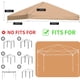 thumbnail image 2 of Toldo de repuesto JOSIVIKY 3x3 m 300D Oxford Caqui, 2 of 8