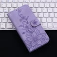 thumbnail image 5 of Compatible with Samsung Galaxy Note 20 Ultra Embossed Lily Wallet Case with Card Holder PU Leather Flip Cover, 5 of 5