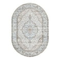 thumbnail image 3 of Unique Loom Nyla Collection Area Rug - Winner (5' 3" x 8' Oval Blue/Dark Gray), 3 of 7