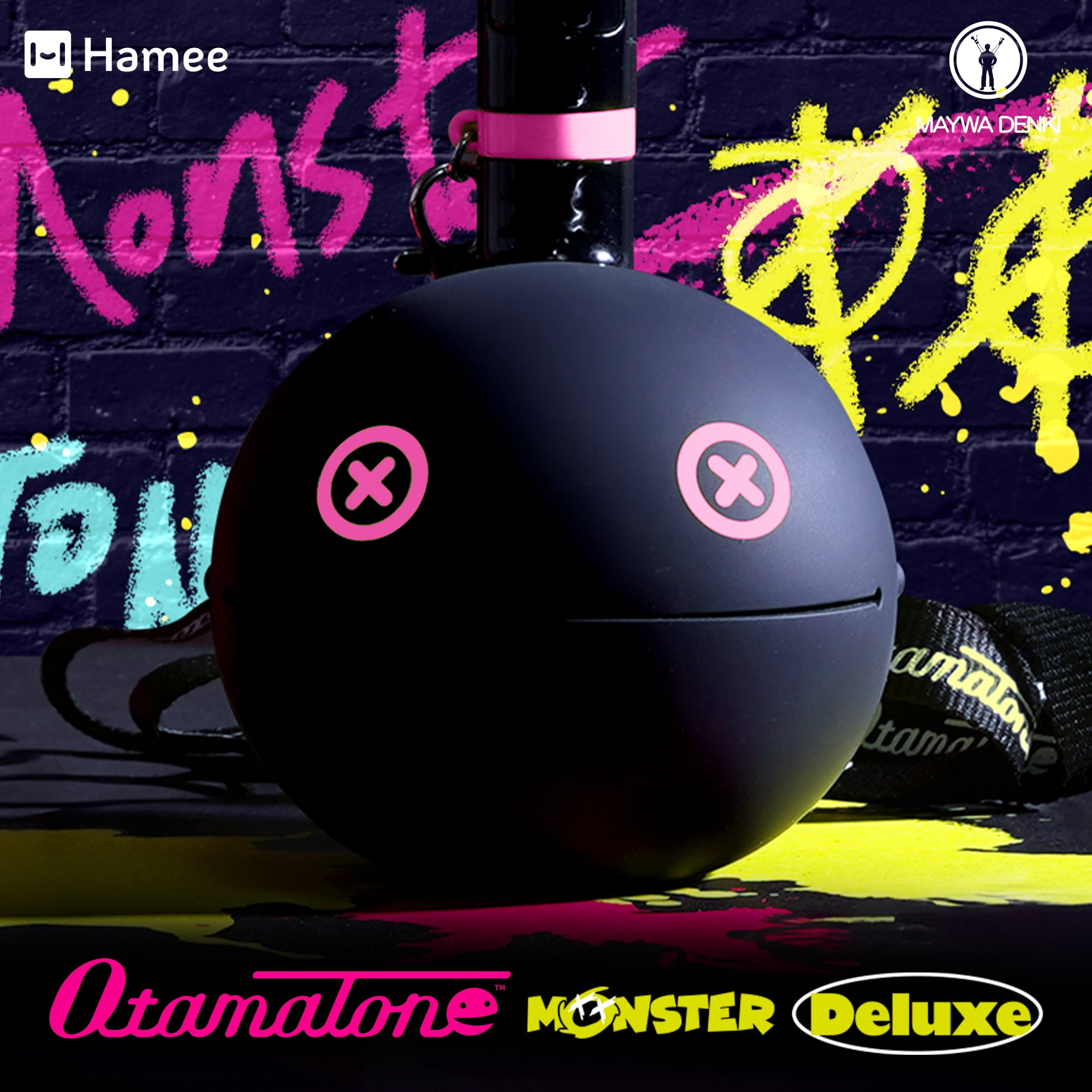 Otamatone Deluxe Musical Instrument Synthesizer for Adults - Monster Pink