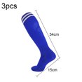 thumbnail image 2 of Kids Knee High Soccer Socks - 3 Pairs Long Football Socks, 2 of 5