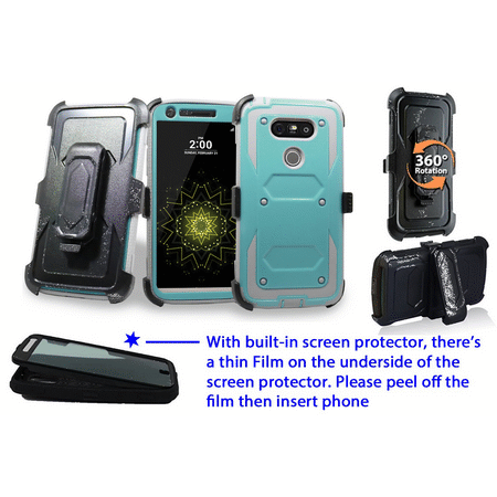 for LG G5 LS992 US992 VS987 G5se case Phone Case 360° Degree Cover Belt Clip Armor Holster Screen Protector Hybrid Shock Bumper