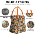 thumbnail image 3 of Pioneer Flower Drawstring Lunch Bag Women - Drawstring Lunch Bag Insulated for Work Office - Stain-Resistant Large Lunchbags for Women with Multi-Pockets, 3 of 6