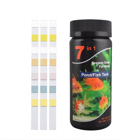 BANIRO 100/50x Aquarium Test Strips Fish Tank 7IN1 PH Water Test Strips Kit Freshwater