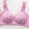 thumbnail image 4 of Ohufall Push Up Seamless Bras for Women No Underwire Support and Lift V Neck Wireless T-Shirt Bras Full Coverages Bralettes Everyday Bras, 36B/C-46B/C, 4 of 7