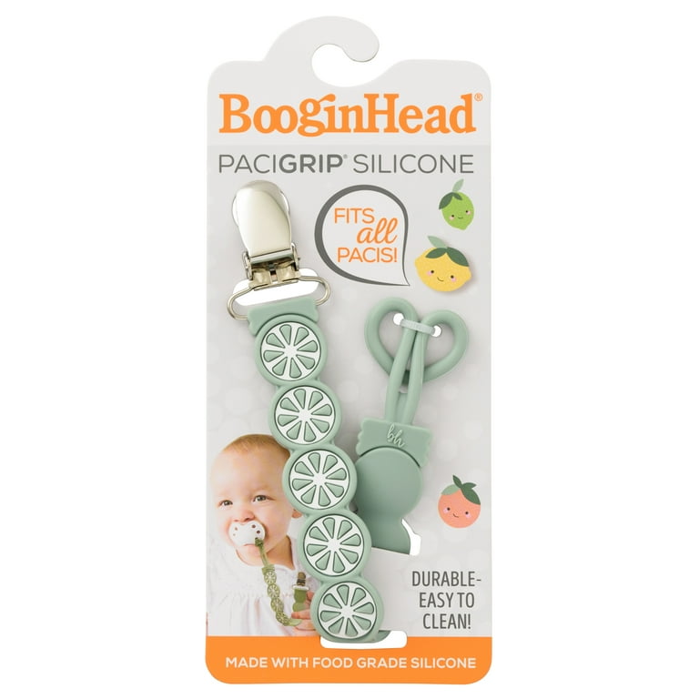 BooginHead Universal Silicone Pacifier Clip, Infant Toddler