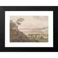 thumbnail image 2 of Søren L. Lange 18x14 Black Modern Framed Museum Art Print Titled - Vejle from Northwest (1821 - 1822), 2 of 5