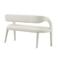 thumbnail image 4 of Modway Pinnacle 20" Upholstered Boucle Fabric Accent Bench in Ivory, 4 of 9