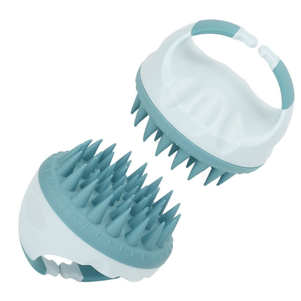 Cepillo Masajeador de Cabello de Silicona Suave Limpieza Manual