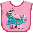 thumbnail image 3 of Inktastic Relaxolotl- Cute Axolotl on Summer Vacation Boys or Girls Baby Bib, 3 of 4