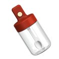 thumbnail image 2 of ABS Spice Jar Reusable Washable Heats-resistant Colorful Silicone Sealing Seasoning Container Indoor Kitchen Salt Shaker Can Orange Red, 2 of 8