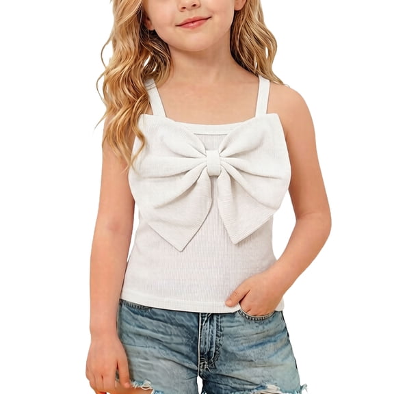 Ahabrexf 100% Polyester Round Neck Fine Shoulder Strap Cute Print Long Sleeve T-Shirt Top Suitable for Children