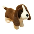 thumbnail image 4 of Decoración de peluche para perros de peluche de dibujos animados cómodos decoración del hogar encantador abrazando juguete animal de lujo para niños Marrón oscuro, 4 of 8