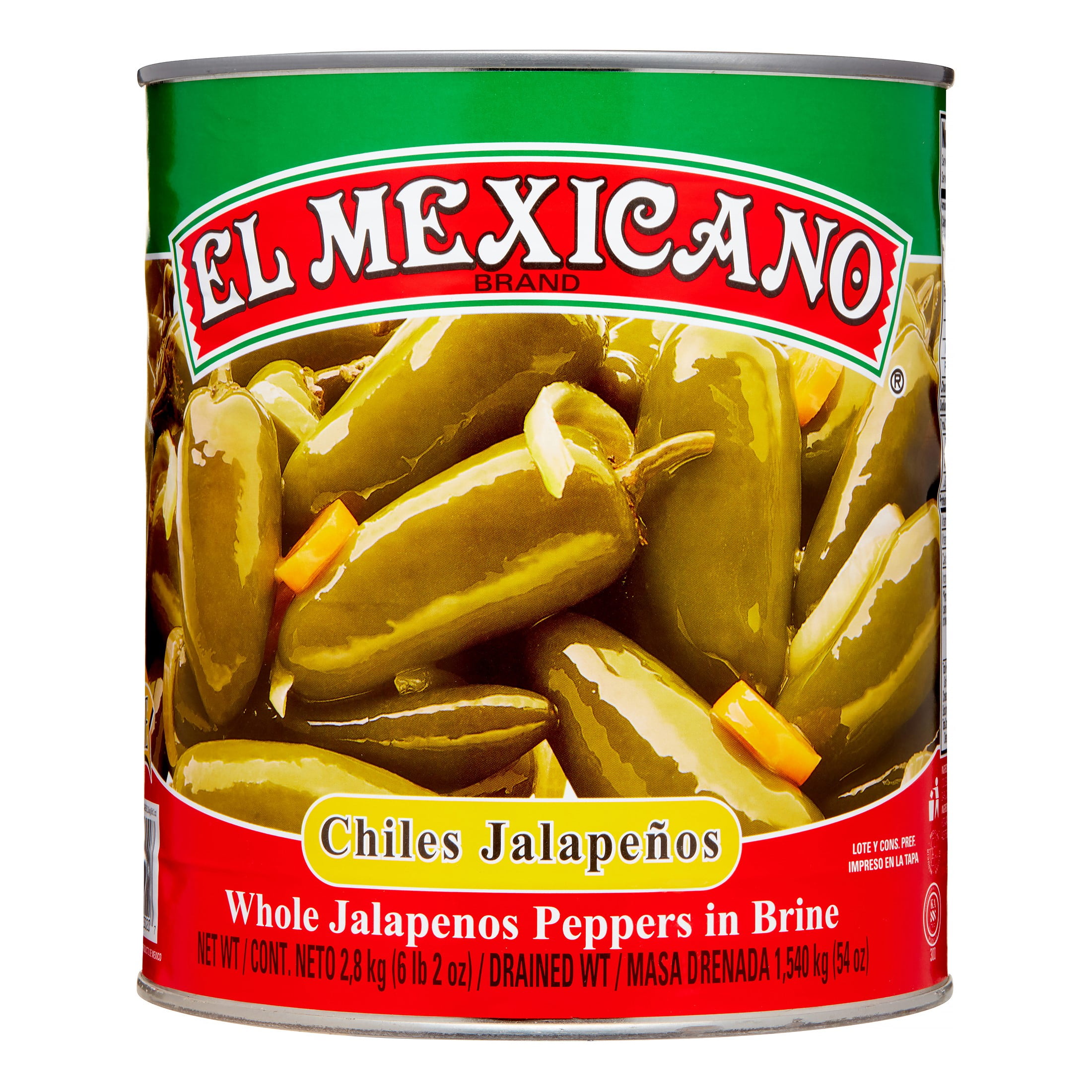 El Mexicano, Whole Jalape?o, 6 lb