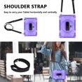 thumbnail image 5 of Case for iPad 9th/8th/7th Generation, Upgraded Military Grade Shockproof Protector iPad 9th/8th/7th Generation Cover With Pencil Holder+ Handle+ Shoulder Strap+ Contractible Kickstand,Purple, 5 of 9