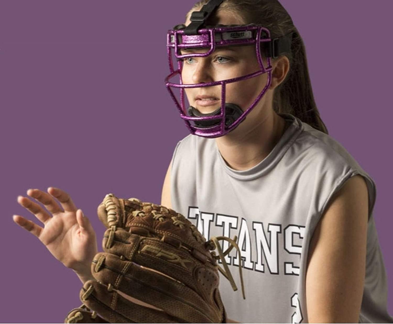 Masque De Protection Softball Schutt Sports - Adulte Réglable, Léger, Noir