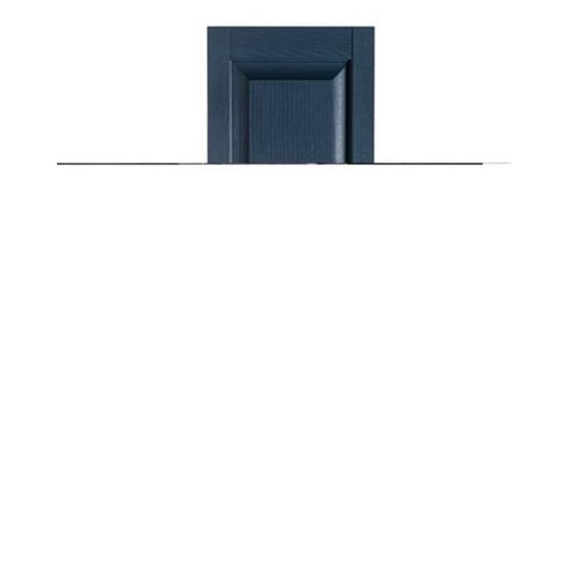 Premier Raised Panel Exterior Decorative Shutters, Bedford Blue - 15 x 59 in.