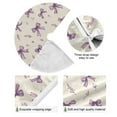 thumbnail image 2 of RMDQTR Festive Christmas Tree Skirt35.4x35.4in - Holiday Home Decor for Xmas Party Pastel Lavender Bows, 2 of 6