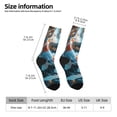 thumbnail image 2 of Balery Cute Koi Fish Serenity Calcetas Largas con Estampado para Hombre y Mujer – Suaves y Transpirables, Talla Única (US 5-11), 2 of 6