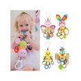 thumbnail image 2 of Cute Bunny Stroller And Car Seat Toys, With Teether, Hanging Rattle Toys, Clip On Toys, Soft Plush Toys For Boys And Girls Aged 3-12 Months, 2 of 5