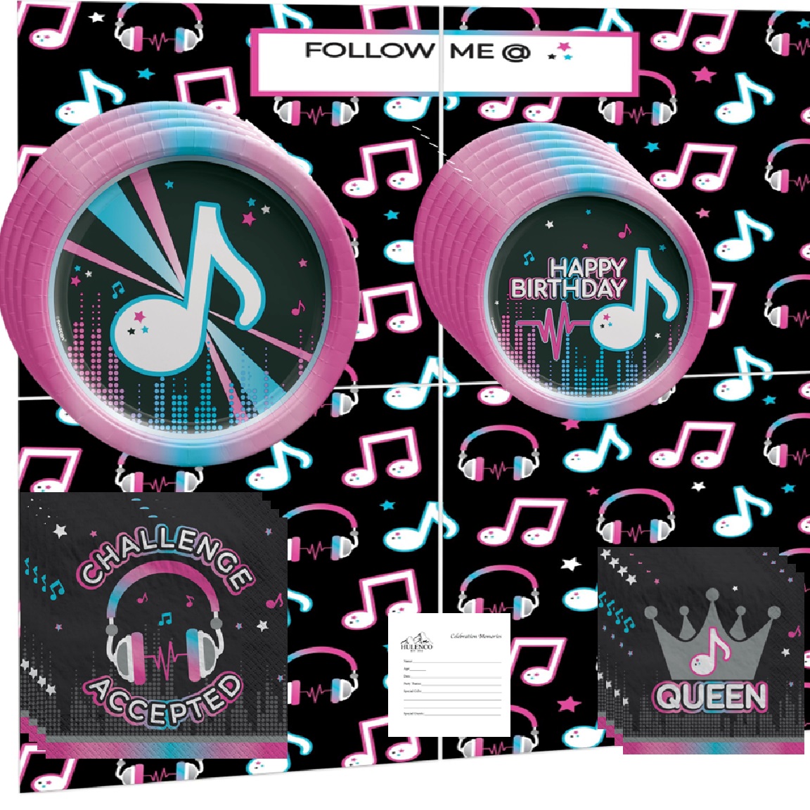 Famous Music Note Birthday Party Kit by Amscan