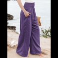 thumbnail image 3 of Women Linen Palazzo Pants, 3 of 8