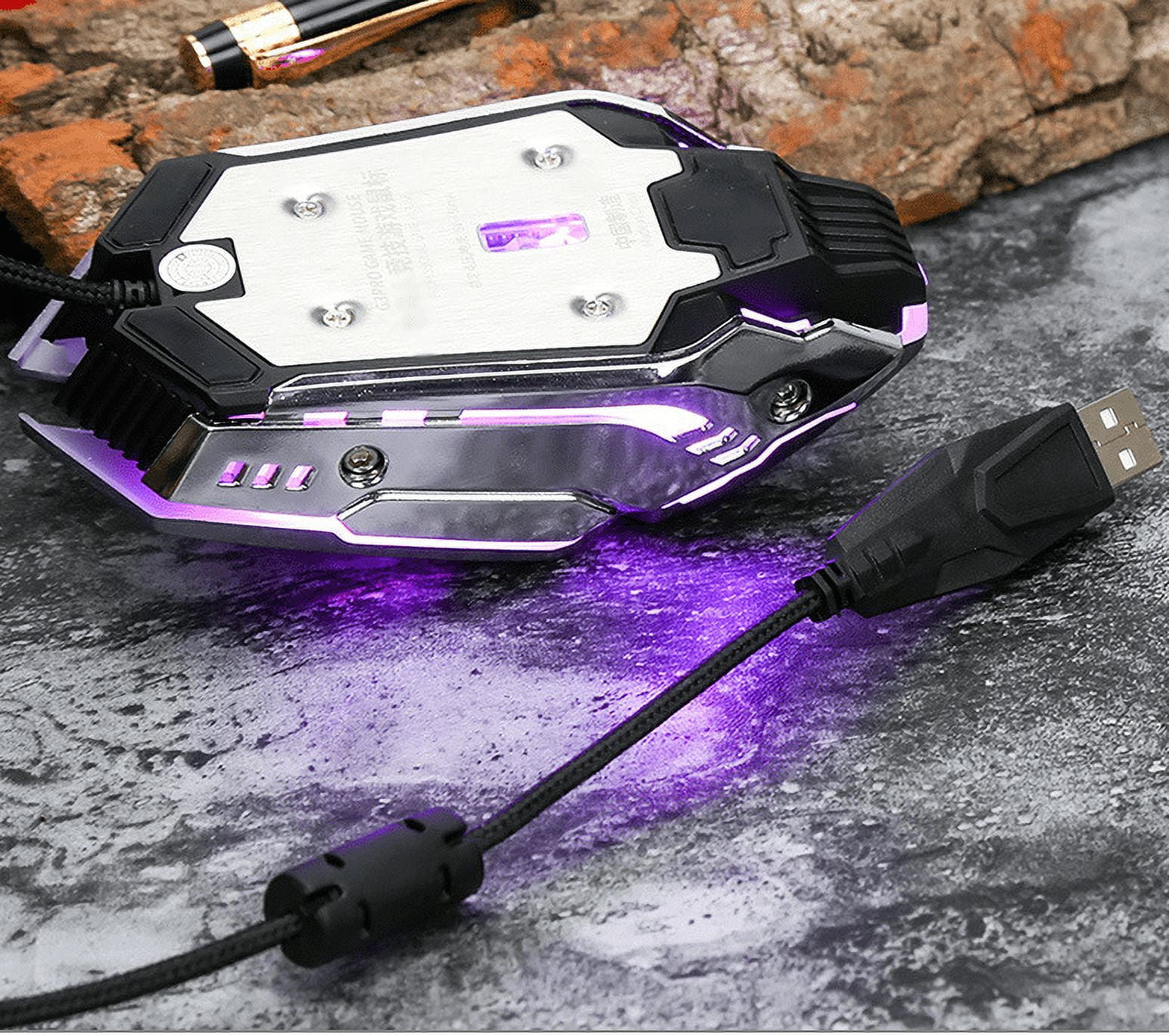 USB Wired Gaming Mouse, DPI Adjustable Up to 3200, Ergonomic Gamer Computer Mouse with 7 Buttons for PC Windows 7/8/10/XP
