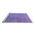 thumbnail image 2 of Ahgly Company Machine Washable Indoor Round Persian Blue Traditional Area Rugs, 8' Round, 2 of 4